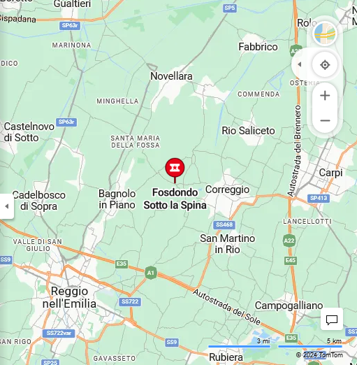 mappa geografica Fosdondo